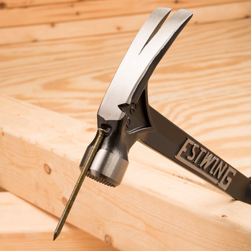 ESTWING Ultra Series Hammer - 15 oz Rip Claw Framing Hammer with Milled Face & Shock Reduction Grip - EB-15SM - Image 5